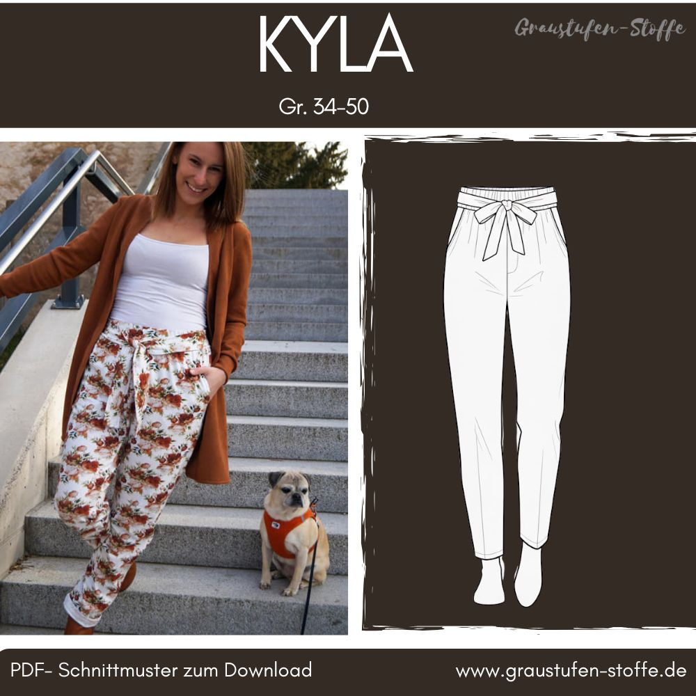 Jogpants Jerseyhose  Loungewear PDF Schnittmuster 34-50